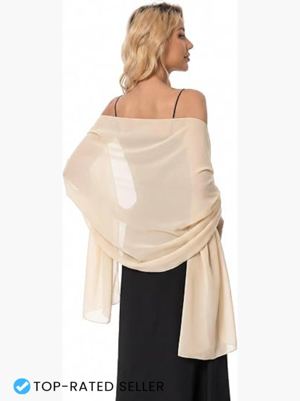 Elegant Chiffon Wrap Scarf Pashmina Shawl for Evening Dress Wedding Stole